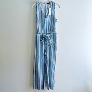 DREW Stripe Chambray Jumpsuit NWT
